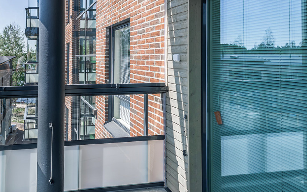 Valokuva asunnon A24 parvekenäkymästä
